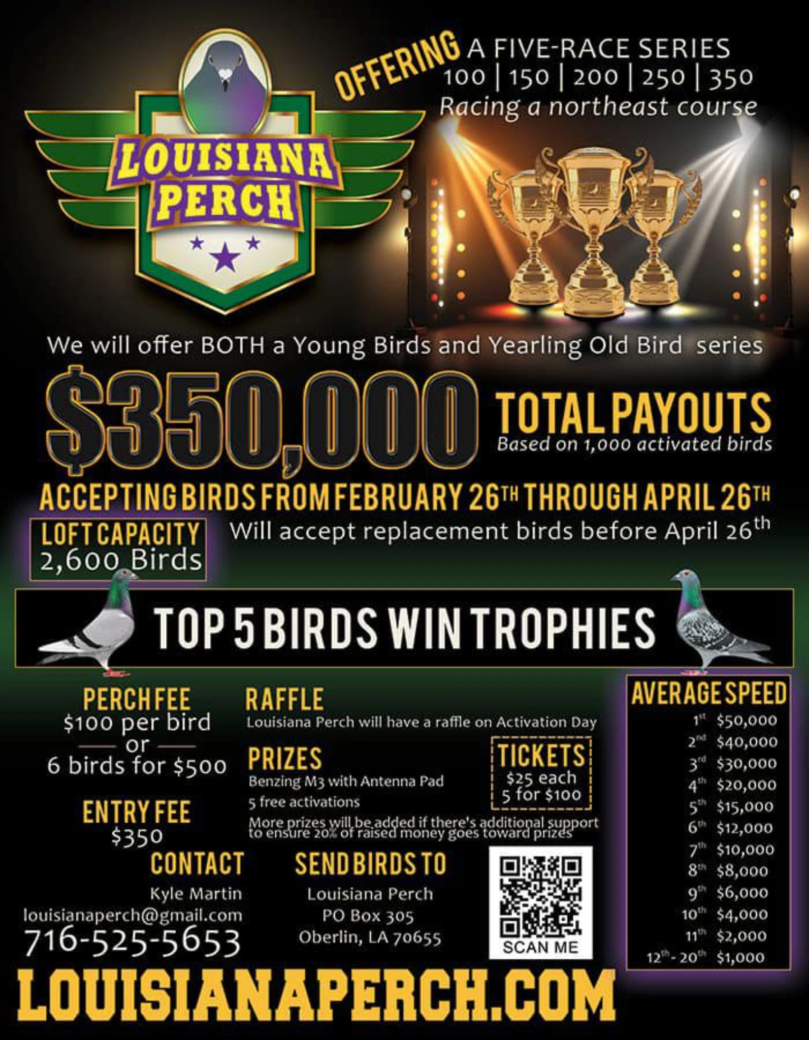 Louisiana Perch One Loft Race fotoğrafı
